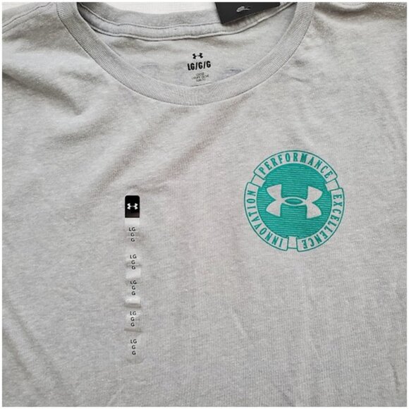 NWT Under Armour UA Women's Gray Collegiate Varsity Short Sleeve T-Shirt Size L - Picture 4 of 9